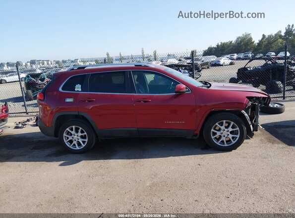 1C4PJLCB7HW561797 2017 JEEP CHEROKEE Burgundy Панорамний вид салону 360°
