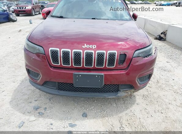 1C4PJLCB7LD628466 2020 JEEP CHEROKEE Темно-бордовый Вид спереди