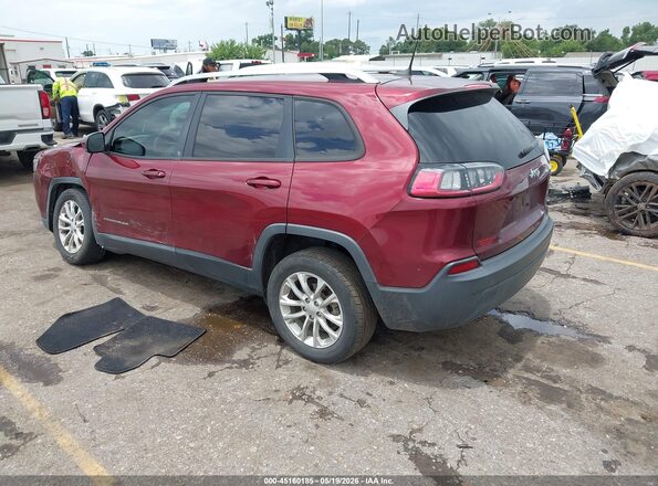 1C4PJLCB7MD103909 2021 JEEP CHEROKEE Maroon Հետևի ձախ