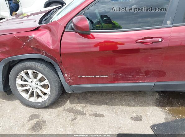 1C4PJLCB7MD103909 2021 JEEP CHEROKEE Maroon Դիմացի տեսք