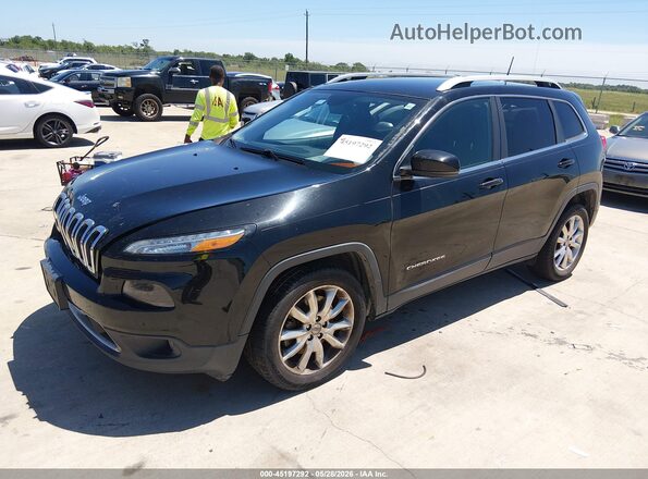 1C4PJLDB0HW526095 2017 JEEP CHEROKEE Черный Передняя левая четверть
