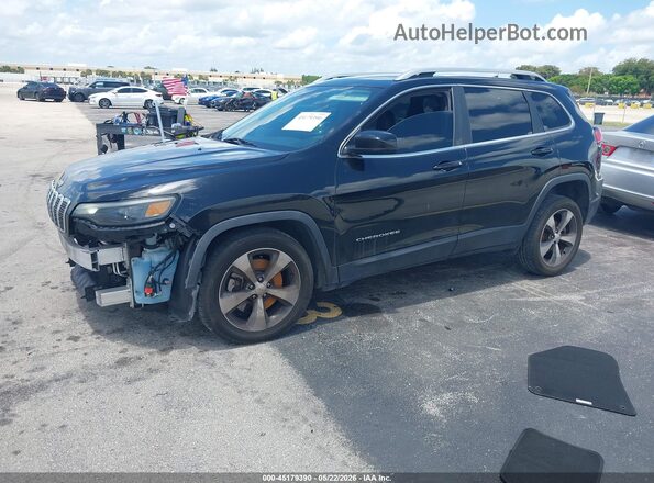 1C4PJLDB1KD197104 2019 JEEP CHEROKEE Черный Передняя левая четверть