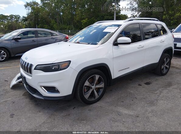 1C4PJLDB2KD402770 2019 JEEP CHEROKEE White Vista tres cuartos delantera izquierda