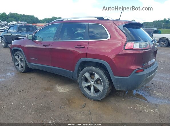 1C4PJLDB4KD146048 2019 JEEP CHEROKEE Red Задня ліва чверть