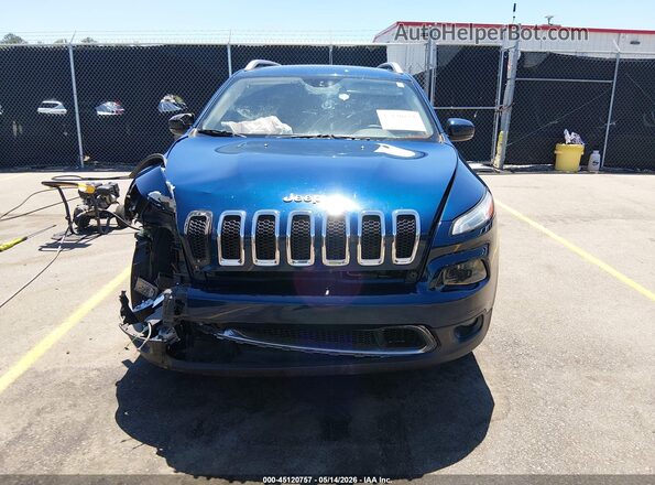 1C4PJLDB5JD560857 2018 JEEP CHEROKEE Синий Вид щитка приборов