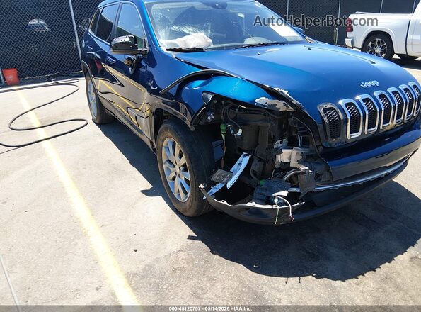 1C4PJLDB5JD560857 2018 JEEP CHEROKEE Синий Вид спереди