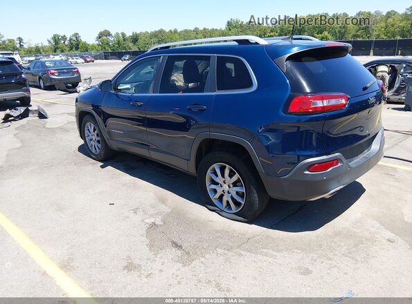 1C4PJLDB5JD560857 2018 JEEP CHEROKEE Синий Задняя левая четверть