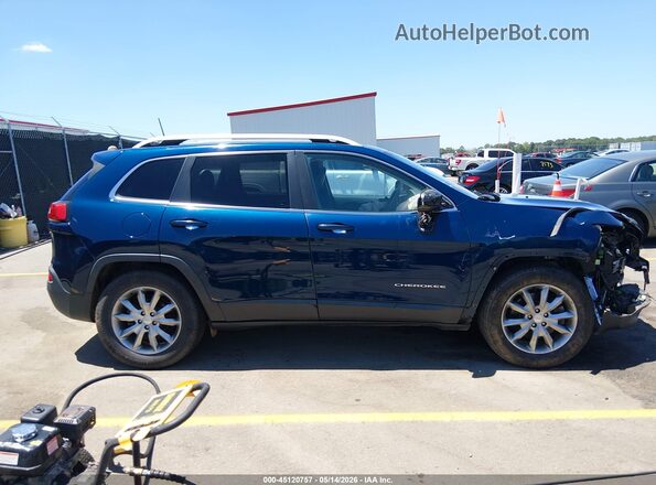1C4PJLDB5JD560857 2018 JEEP CHEROKEE Синий Вид задней части салона