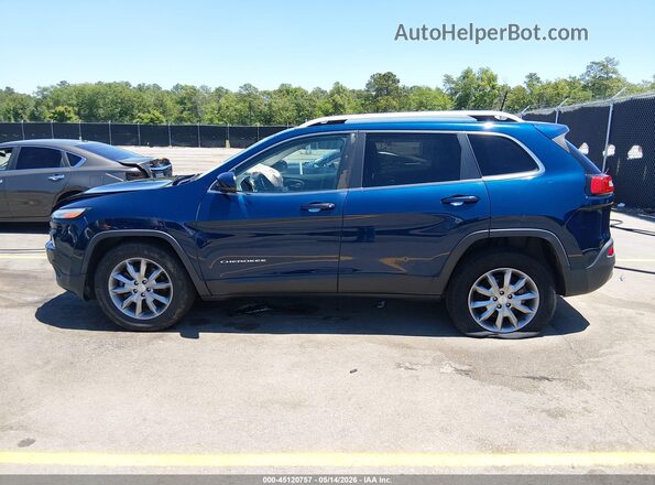 1C4PJLDB5JD560857 2018 JEEP CHEROKEE Синий Панорамный вид салона 360°