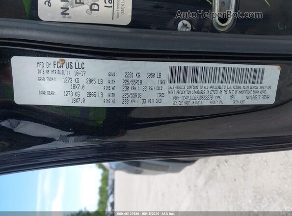 1C4PJLDB7JD568278 2018 JEEP CHEROKEE Black Widok komory silnika