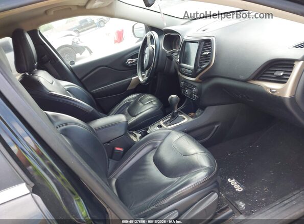 1C4PJLDB7JD568278 2018 JEEP CHEROKEE Black Widok wnętrza z przodu