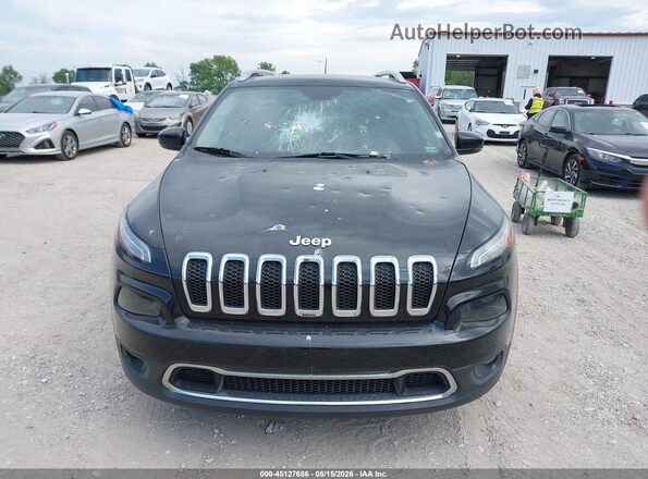 1C4PJLDB7JD568278 2018 JEEP CHEROKEE Black Widok zestawu wskaźników