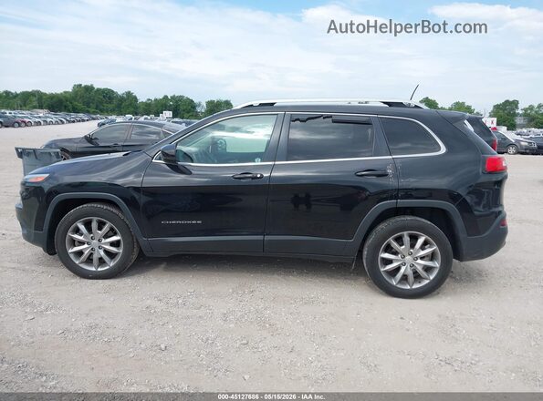 1C4PJLDB7JD568278 2018 JEEP CHEROKEE Black Widok wnętrza 360 stopni