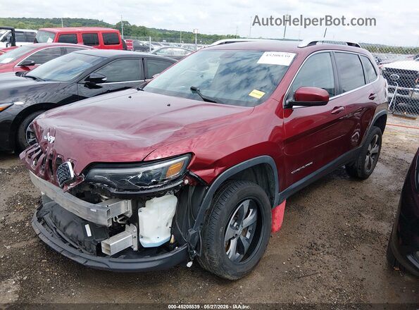 1C4PJLDB8LD577865 2020 JEEP CHEROKEE Maroon Առջևի ձախ երեք քառորդ տեսարան