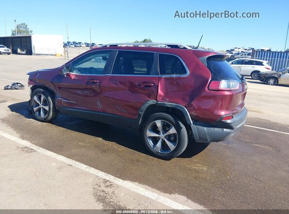 1C4PJLDB9LD502981 2020 JEEP CHEROKEE Темно-бордовый Задняя левая четверть