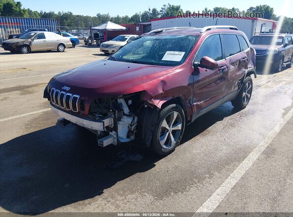1C4PJLDB9LD502981 2020 JEEP CHEROKEE Темно-бордовый Передняя левая четверть