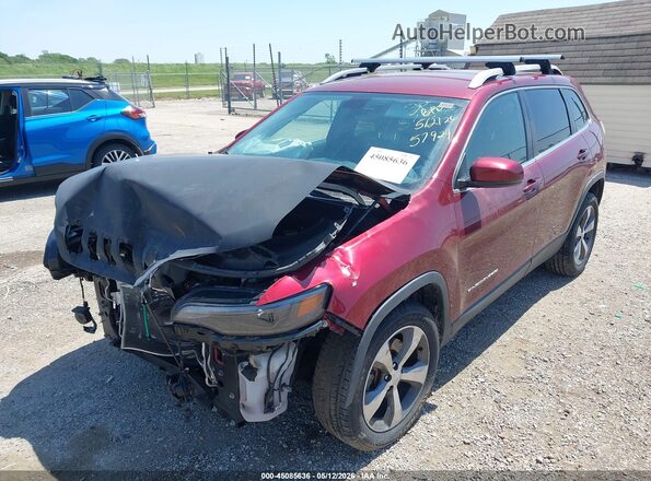 1C4PJLDBXLD557942 2020 JEEP CHEROKEE Maroon Przód lewy