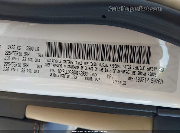 1C4PJLDS9GW172933 2016 JEEP CHEROKEE White Engine compartment view