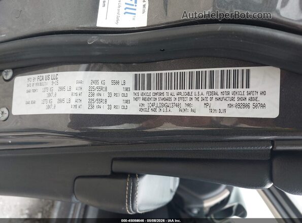 1C4PJLDSXGW137401 2016 JEEP CHEROKEE Gray 