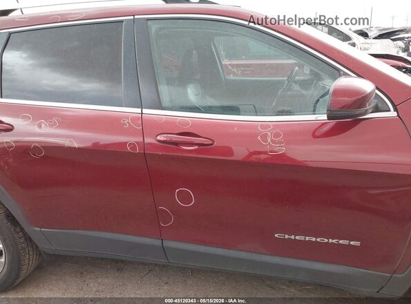 1C4PJLLB0KD312471 2019 JEEP CHEROKEE Maroon Սալոնի հետևի տեսք
