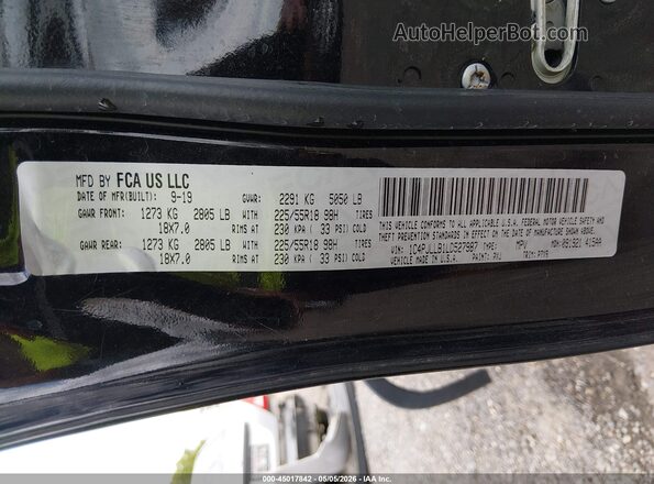 1C4PJLLB1LD527987 2020 JEEP CHEROKEE Black Widok komory silnika