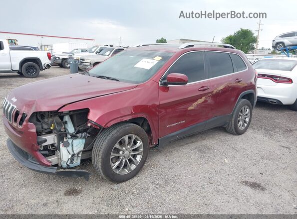 1C4PJLLB8LD641890 2020 JEEP CHEROKEE Maroon Առջևի ձախ երեք քառորդ տեսարան