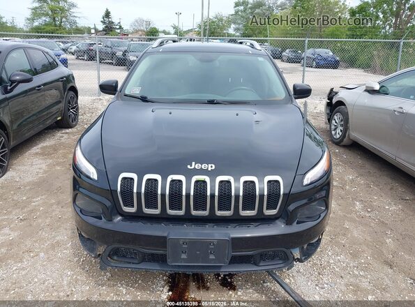 1C4PJLLBXJD539083 2018 JEEP CHEROKEE Черный Вид щитка приборов