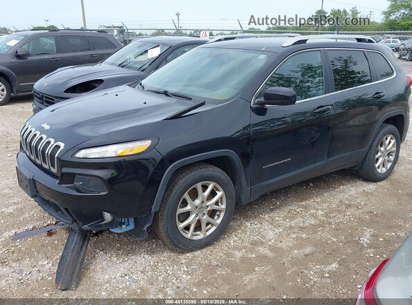 1C4PJLLBXJD539083 2018 JEEP CHEROKEE Черный Передняя левая четверть