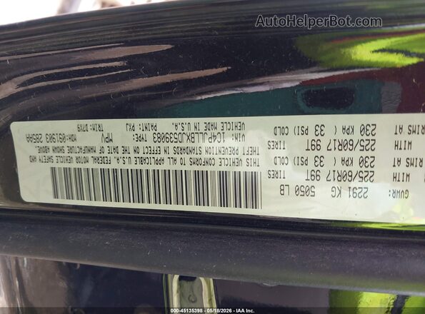 1C4PJLLBXJD539083 2018 JEEP CHEROKEE Черный Вид подкапотного пространства