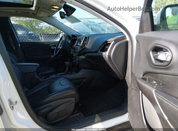 1C4PJLLX7KD262423 2019 JEEP CHEROKEE Белый Вид салона спереди