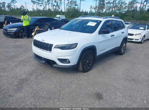 1C4PJLMX6MD144008 2021 JEEP CHEROKEE White წინა მარცხენა ხედი სამი მეოთხედიდან
