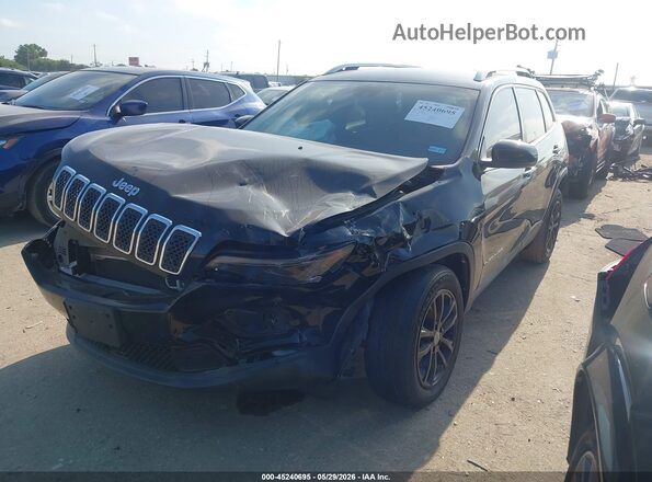 1C4PJLMX8MD134936 2021 JEEP CHEROKEE Black წინა მარცხენა ხედი სამი მეოთხედიდან