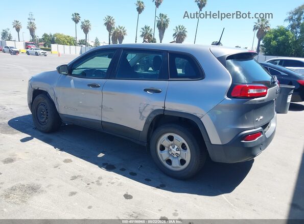 1C4PJMAB6GW202822 2016 JEEP CHEROKEE Silver Trasero izquierdo