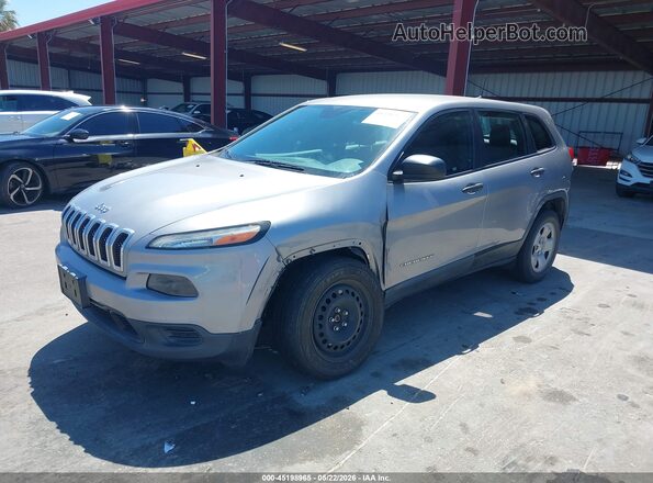 1C4PJMAB6GW202822 2016 JEEP CHEROKEE Silver Vista tres cuartos delantera izquierda