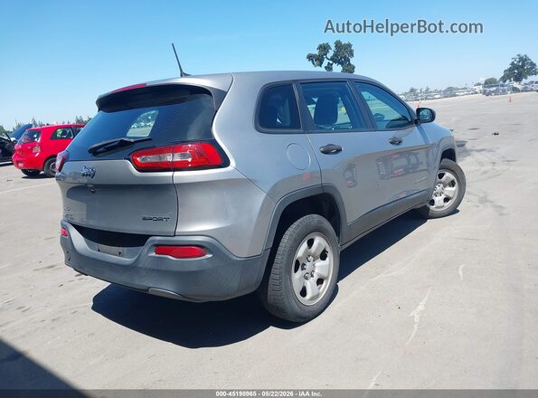 1C4PJMAB6GW202822 2016 JEEP CHEROKEE Silver Trasero derecho