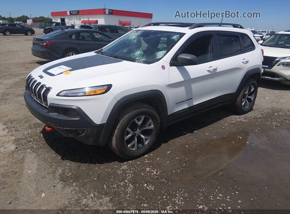 1C4PJMBB6JD550699 2018 JEEP CHEROKEE White Vista tres cuartos delantera izquierda