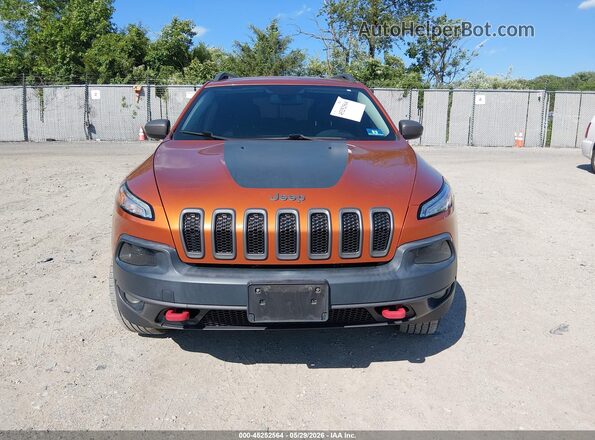 1C4PJMBB8GW144839 2016 JEEP CHEROKEE Orange Вид панелі приладів