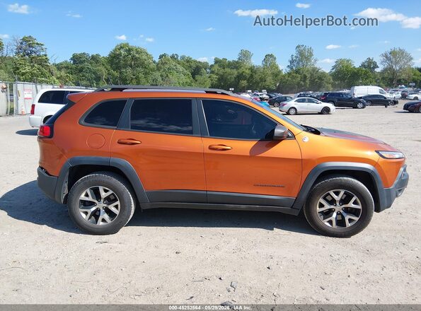 1C4PJMBB8GW144839 2016 JEEP CHEROKEE Orange Вид щитка приладів