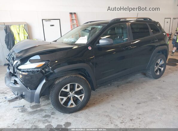 1C4PJMBS0HW513176 2017 JEEP CHEROKEE Black Առջևի ձախ երեք քառորդ տեսարան