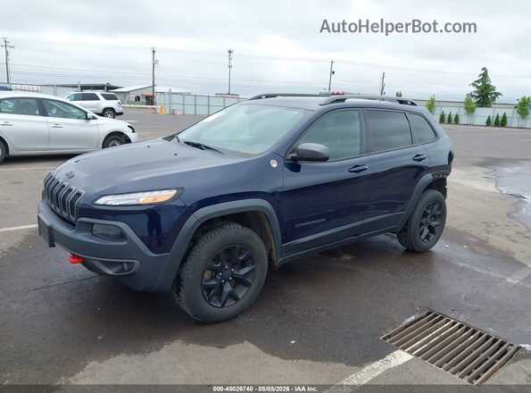 1C4PJMBS2GW310479 2016 JEEP CHEROKEE Blue Առջևի ձախ երեք քառորդ տեսարան