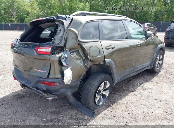 1C4PJMBS3GW132243 2016 JEEP CHEROKEE Brown Rear right