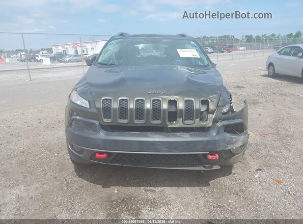 1C4PJMBS3GW132243 2016 JEEP CHEROKEE Brown Rear interior view