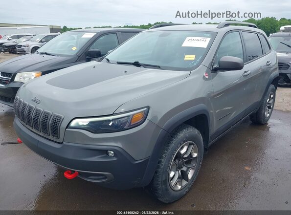 1C4PJMBX1KD398523 2019 JEEP CHEROKEE Gray Առջևի ձախ երեք քառորդ տեսարան