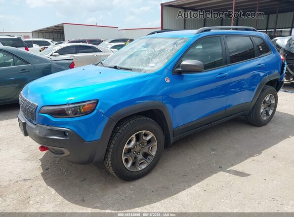 1C4PJMBX3KD362560 2019 JEEP CHEROKEE Blue Передня ліва чверть
