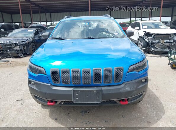 1C4PJMBX3KD362560 2019 JEEP CHEROKEE Blue Вид щитка приладів