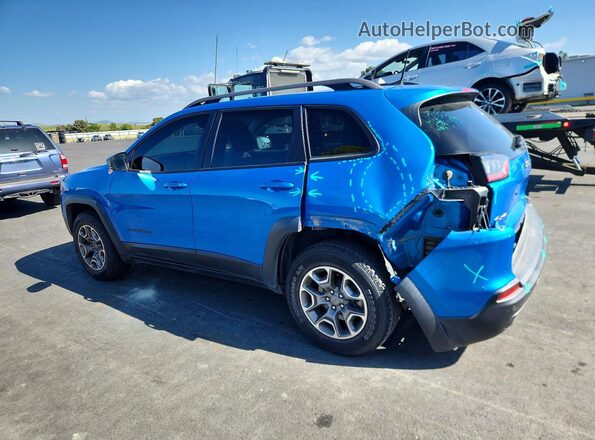 1C4PJMBX4MD209964 2021 JEEP CHEROKEE Blue უკანა მარცხენა