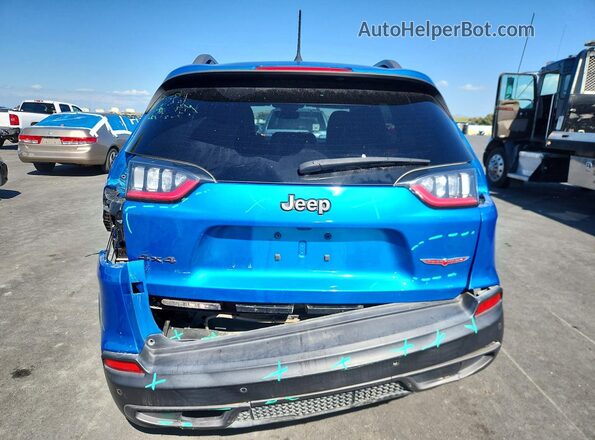 1C4PJMBX4MD209964 2021 JEEP CHEROKEE Blue უკანა ხედი