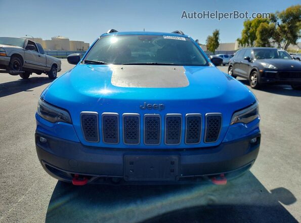 1C4PJMBX4MD209964 2021 JEEP CHEROKEE Blue წინა ხედი