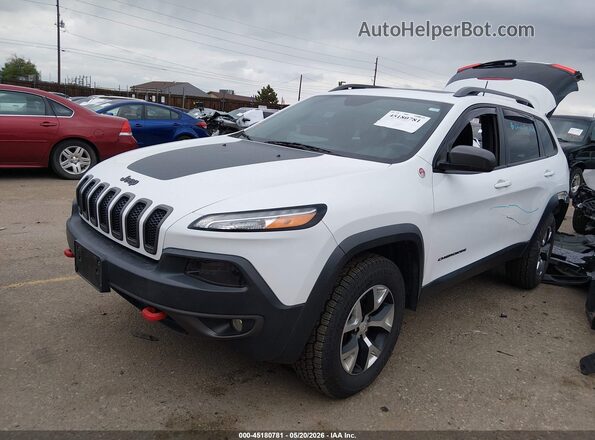 1C4PJMBX5JD617594 2018 JEEP CHEROKEE White Vista tres cuartos delantera izquierda