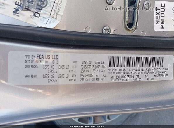 1C4PJMBX6LD500948 2020 JEEP CHEROKEE Silver Շարժիչի բաժամունքի տեսք